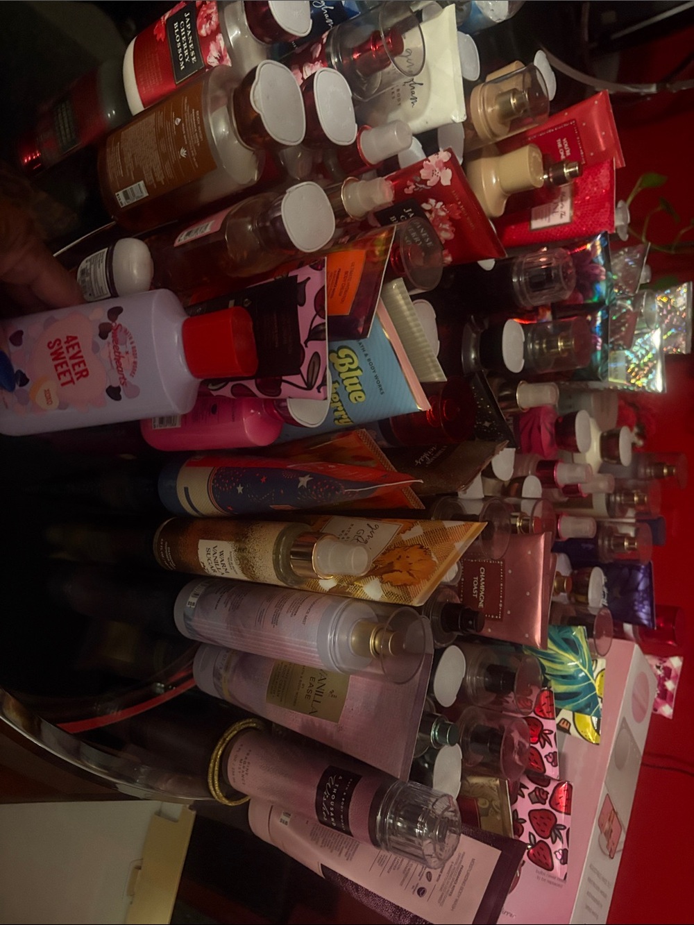 Bath & Body Works Assorted Pink and Red Body Mists & Lotions $5 each
